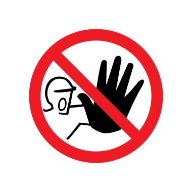 Beyaz arkaplanda giriş sembolü yok