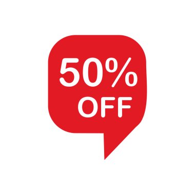 etiket 50 indirim sembolü