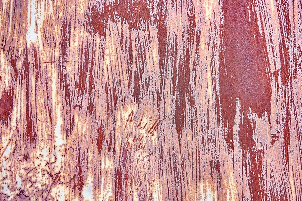 Old Distressed Brown Terracotta Copper Rusty Background with Rough Texture Multicolored Inclusions. Stained Gradient Coarse Grainy Surface. Wallpaper — Stock Photo, Image