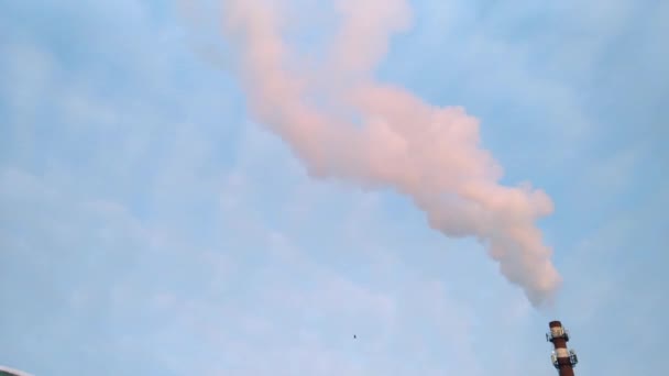 Fumée Industrielle Centrale Électrique Émissions Smog Mauvais Écologie — Video