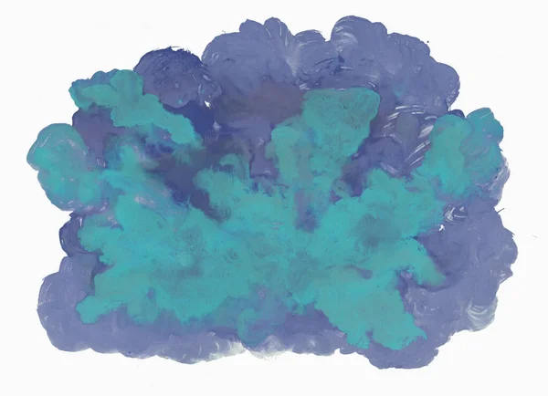 Helles Cyan Und Blauer Hintergrund Pinselstrich Textur — Stockfoto