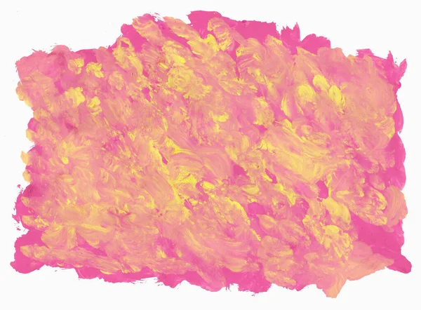 Pink Yellow Colored Background Brush Stroke Texture — Stock Photo, Image