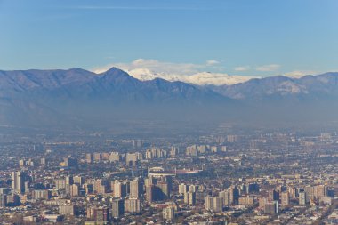 Santiago şehir manzaralı