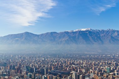 Santiago şehir manzaralı