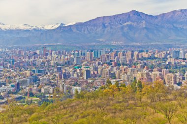 Santiago şehir manzaralı