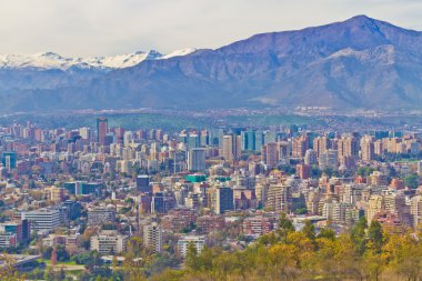 Santiago şehir manzaralı