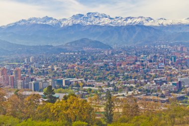 Santiago şehir manzaralı