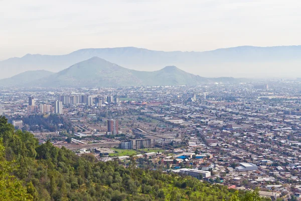 Blick auf die Stadt Santiago — Stockfoto