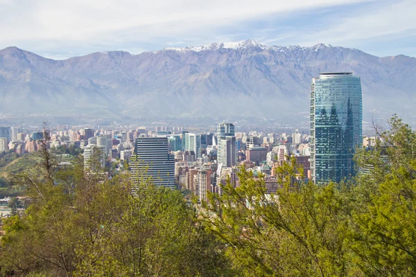 Blick auf die Stadt Santiago — Stockfoto