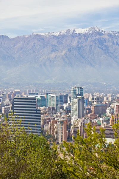 Blick auf die Stadt Santiago — Stockfoto