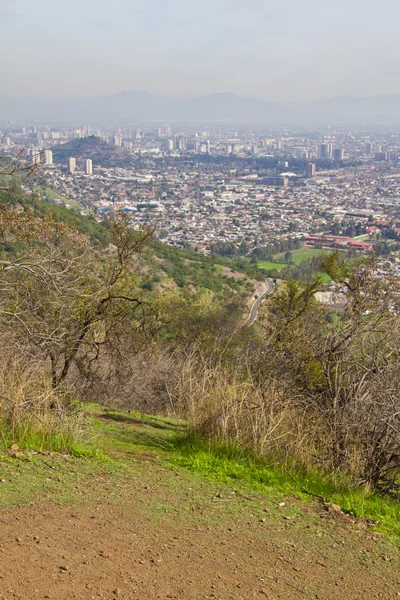 Вид на город Сантьяго — стоковое фото