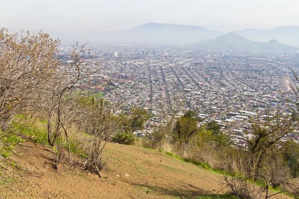 Вид на город Сантьяго — стоковое фото