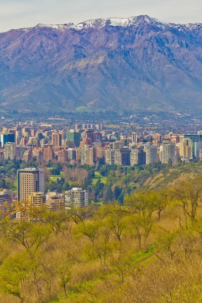Blick auf die Stadt Santiago — Stockfoto
