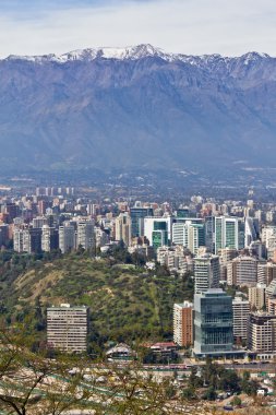 Santiago şehir manzaralı