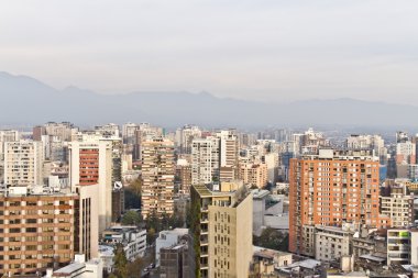 Santiago şehir manzaralı
