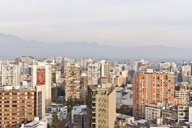 Santiago city view clipart
