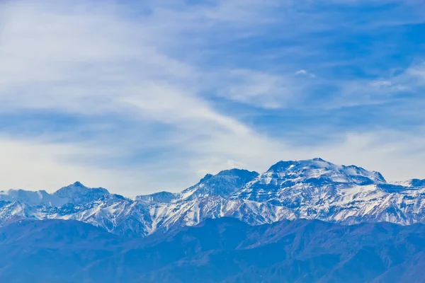 Santiago berge vom cerro san cristobal — Stockfoto