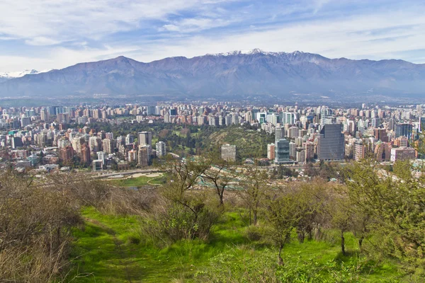 Blick auf die Stadt Santiago — Stockfoto