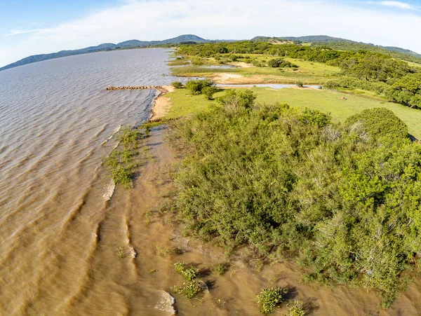 Luftaufnahme Des Guaiba Sees Itapua Viamao Rio Grande Sul Brasilien — Stockfoto