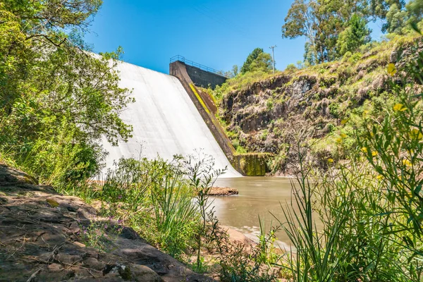 Vattenfall Och Vegeatering Divisa Dam Sao Francisco Paula Rio Grande — Stockfoto