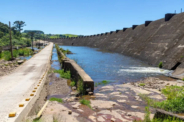 Diga Salto Con Foresta Rocce San Francisco Paula Rio Grande — Foto Stock