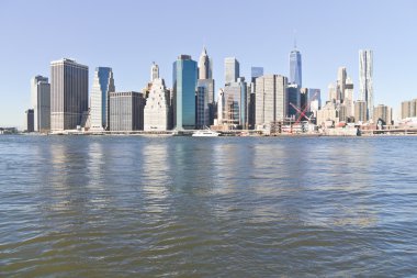 Manhattan siluetinin Brooklin alınan