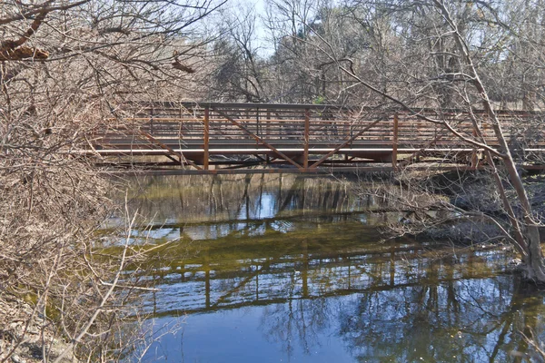 Most o Brushy Creek Trail regionalne — Zdjęcie stockowe
