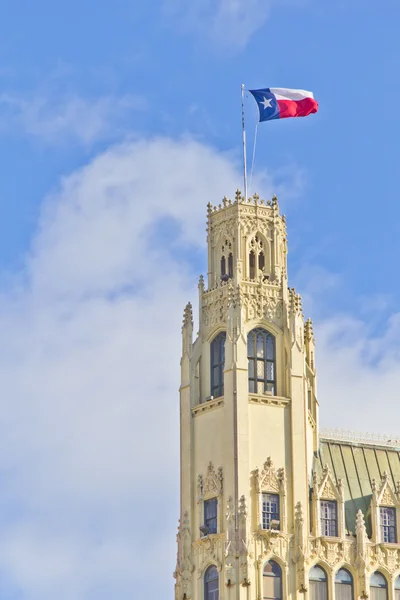 Bandera de Texas sobre edificio — Foto de Stock