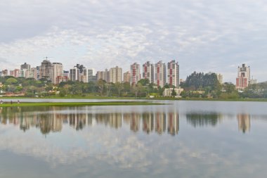 Curitiba 'daki Birigui Parkı, Parana, Brezilya.
