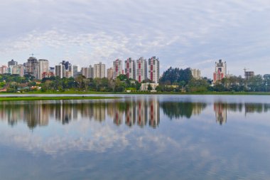 Curitiba 'daki Birigui Parkı, Parana, Brezilya.