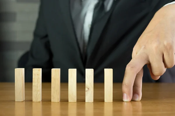 Hand walking obstacle, Barriers concept — Stock Photo, Image