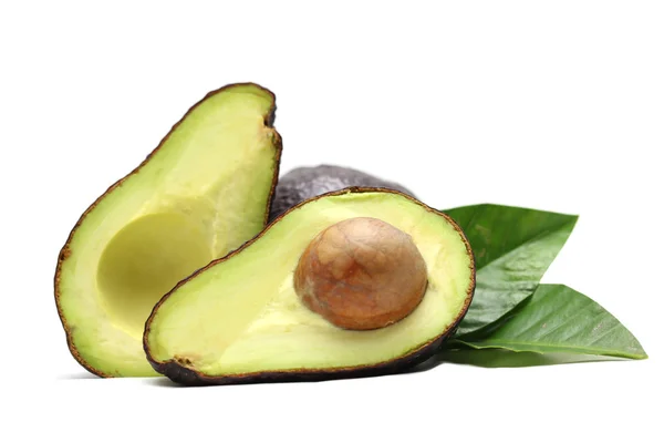 Avocado op witte achtergrond — Stockfoto