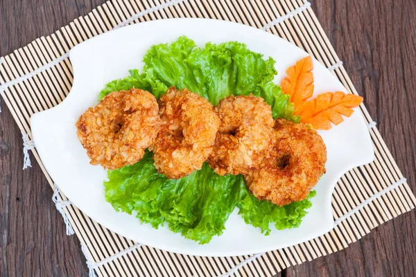 Pastel de camarones fritos, comida tailandesa —  Fotos de Stock