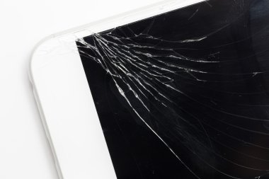 kırık ekran ile Smartphone