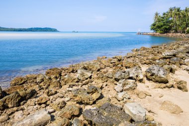 Plaj ve tropikal deniz Koh kood Island, Trat Eyaleti, Tayland