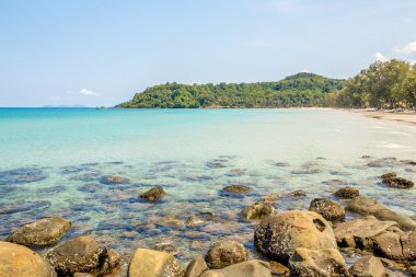 Plaj ve tropikal deniz Koh kood Island, Trat Eyaleti, Tayland