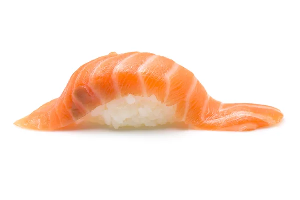 Sushi de salmão isolado sobre fundo branco — Fotografia de Stock