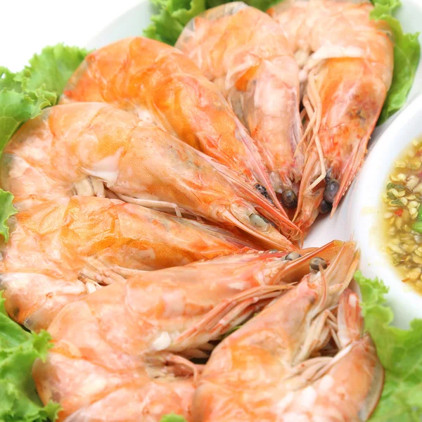 Steamed shrimp — Stock Photo, Image