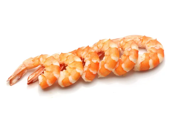 Shrimp isolated on white background — Stock Photo, Image