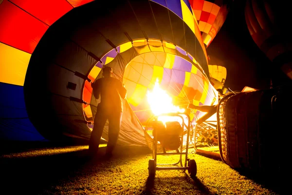 Queimadores de balão de ar quente em balão — Fotografia de Stock