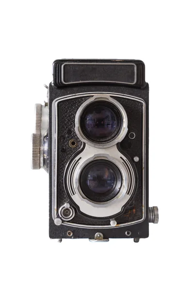 Oude camera op witte achtergrond — Stockfoto