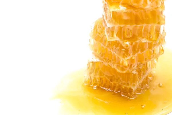 Honeycomb on white background — Stock Photo, Image