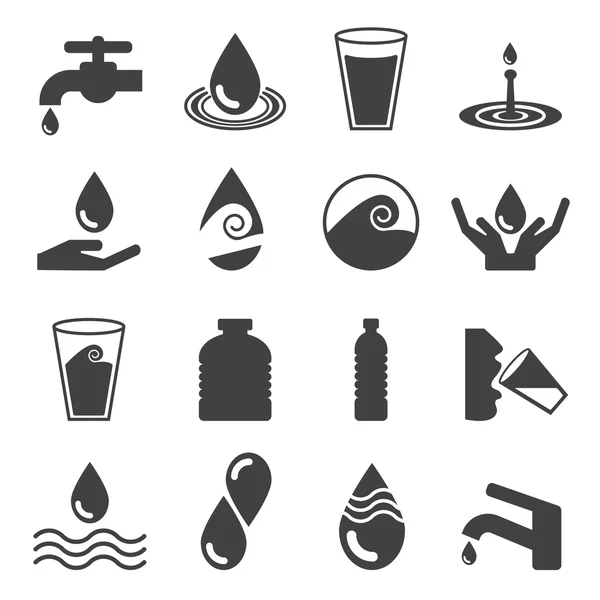 Icono del agua — Archivo Imágenes Vectoriales