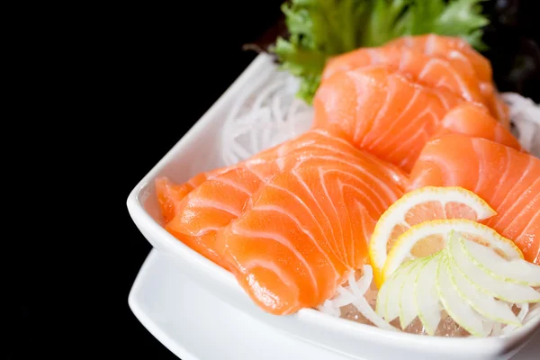 Sashimi, Salmón, Comida japonesa —  Fotos de Stock