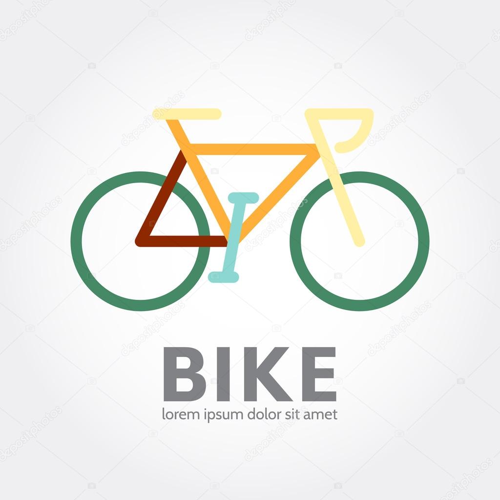 Bike logo design. Logotype of bicycle concept icon