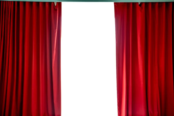 Red curtains — Stock Photo, Image