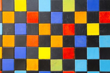 Renkli tuğla duvar arkaplanı