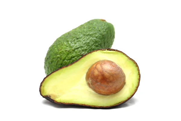 Avocado op witte achtergrond — Stockfoto