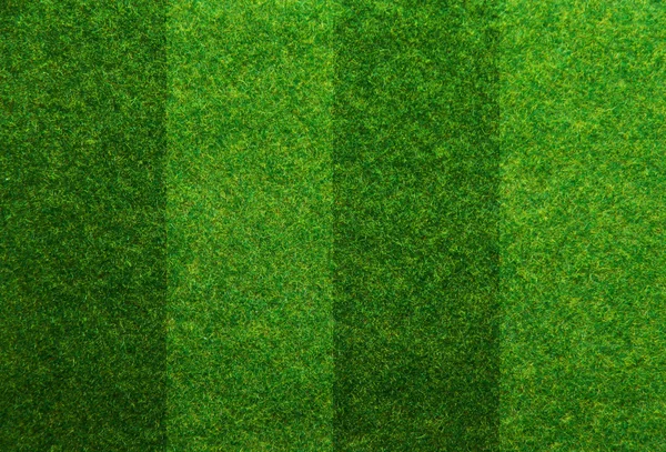 Groen gras voetbalveld achtergrond — Stockfoto