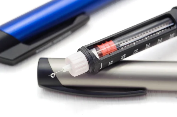 Инсулиновая ручка — стоковое фото